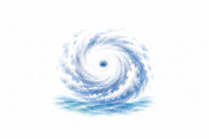 台風のイラスト